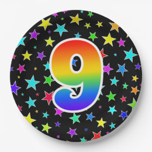 Prato De Papel 9º Evento: Negrito, Divertido, Cotovelo Colorido 