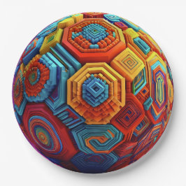 Prato De Papel 9" Round Paper Plate