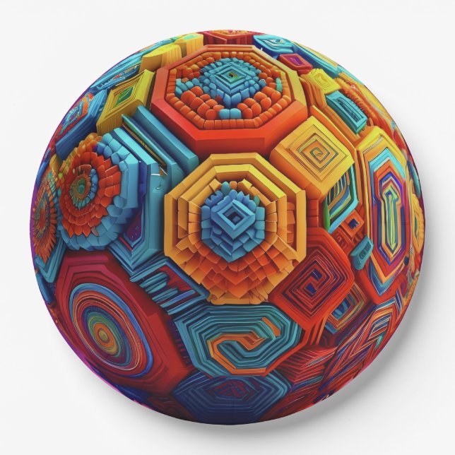 Prato De Papel 9" Round Paper Plate (Frente)