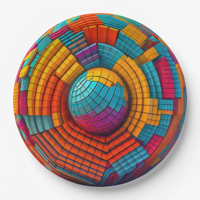 Prato De Papel 9" Round Paper Plate (Frente)