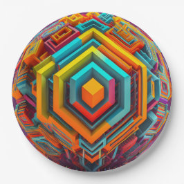 Prato De Papel 9" Round Paper Plate