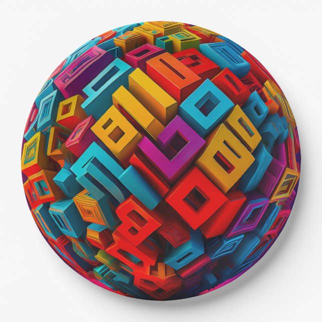 Prato De Papel 9" Round Paper Plate (Frente)