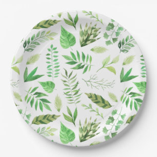 Prato De Papel A aguarela lunática sae das hortaliças