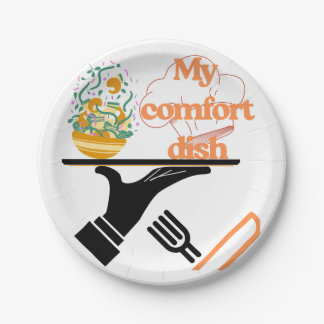 Prato De Papel A alegria de um Foodie