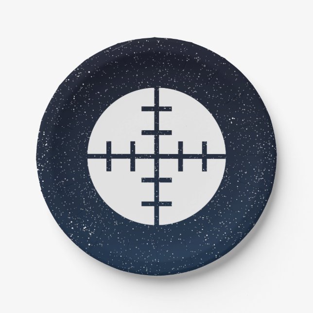 Prato De Papel A arma visa a imagem gráfica (Frente)