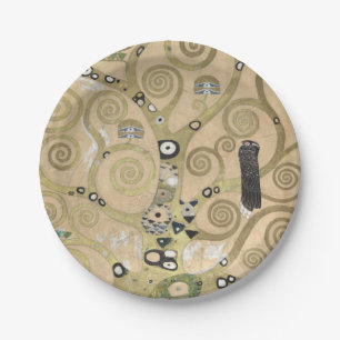 Prato De Papel A Árvore da Vida, Pintura a Óleo Gustav Klimt