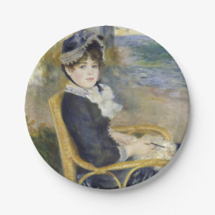 Prato De Papel À Beira-Mar, Retrato a Óleo, Renoir