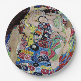 Prato De Papel A donzela de Gustav Klimt,art nouveau,art deco,vi