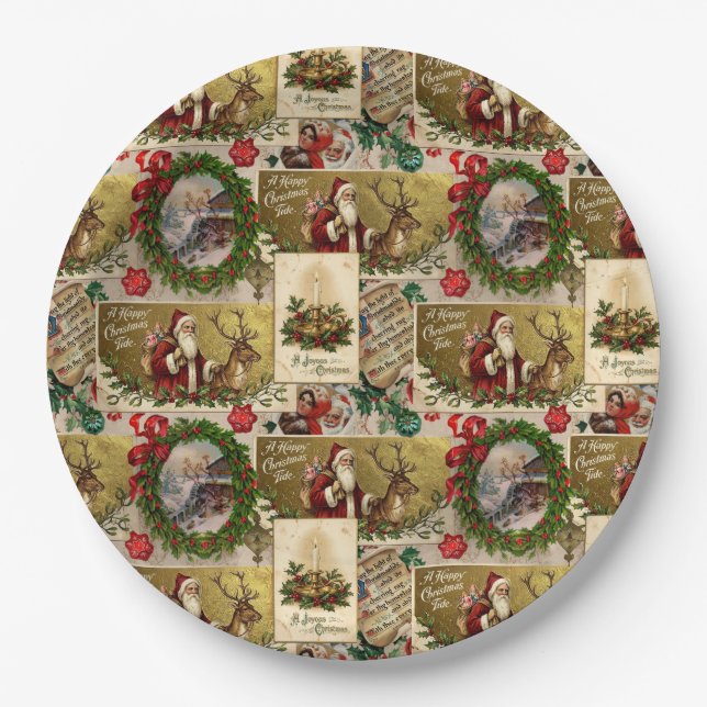 Prato De Papel A Happy Christmas Tide (Frente)