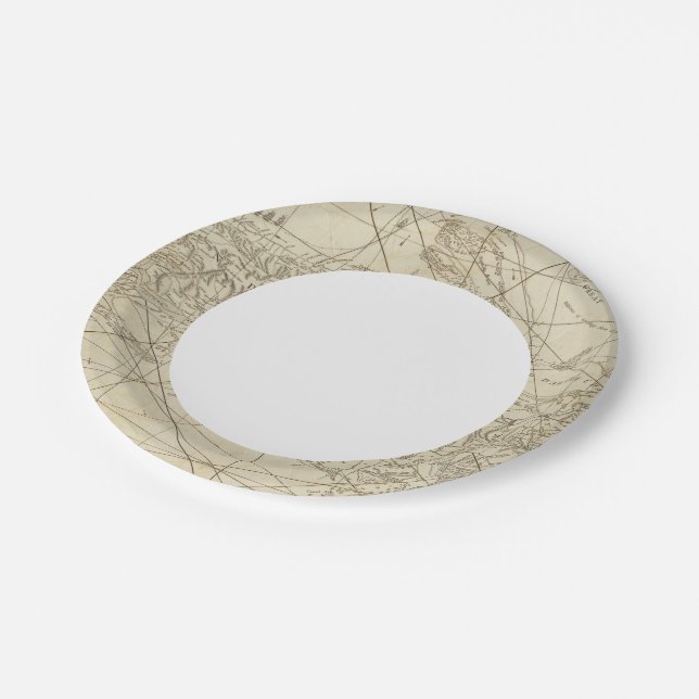 Prato De Papel A Ilha de Cuba com parte dos bancos do Bahama (Inclinado)