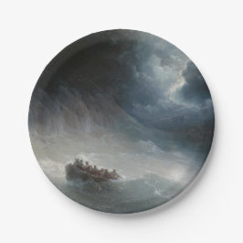 Prato De Papel A ira dos mares (por Ivan Aivazovsky)