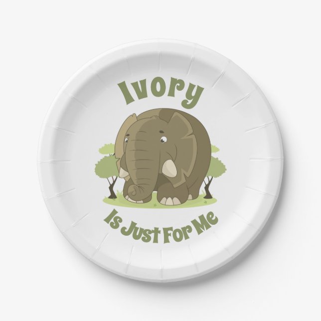 Prato De Papel A Ivory é só para mim uma prata de papel (Frente)