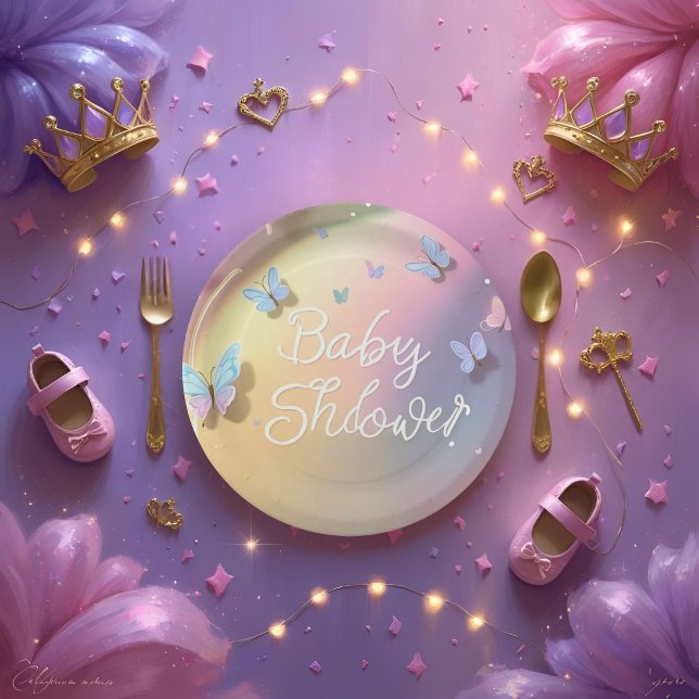 Prato De Papel A Little Butterfly Has Arrived-paper plat (Criador carregado)