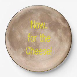 Prato De Papel A lua é feita de queijo?