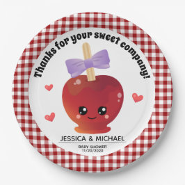 Prato De Papel A Maçã Da Nossa Placa De Papel Ocular