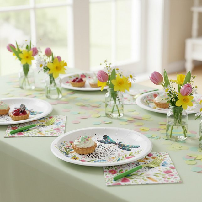 Prato De Papel A Magia do Primavera floral (Criador carregado)