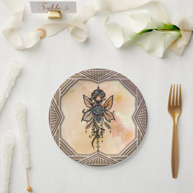 Prato De Papel A melodia da natureza, dança da fada das flores. (Casamento)