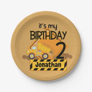 Prato De Papel A minha primeira tábua de Aniversário, 7", com pap