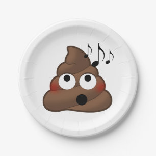 Prato De Papel A música nota o tombadilho Emoji