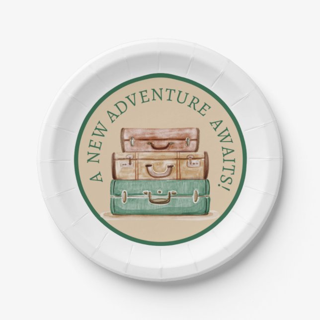 Prato De Papel A New Adventure Awaits Papaer Plates (Frente)