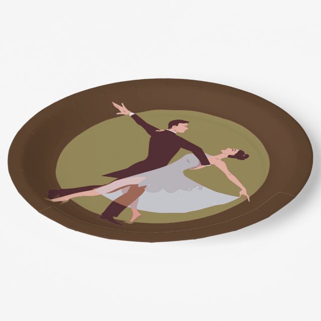 Prato De Papel A Pata de Papel dos Dançarinos (Inclinado)