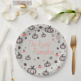 Prato De Papel A Pumpkin Russo