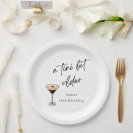 Prato De Papel A Tini Bit Older 18th Birthday Party Plates