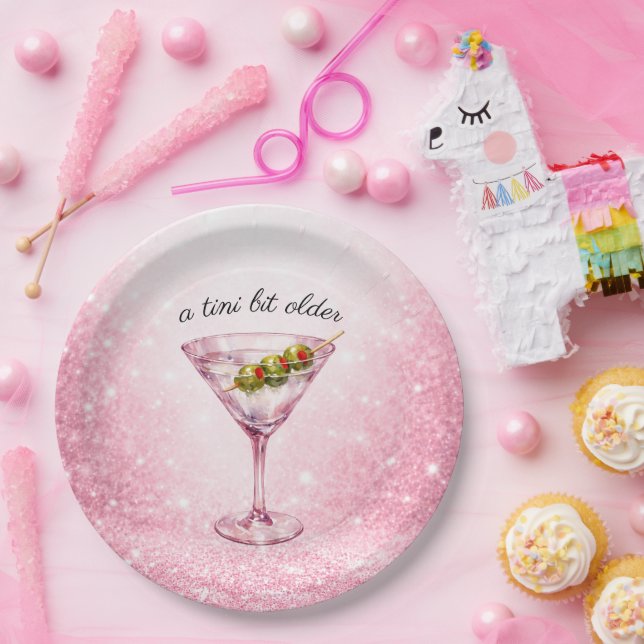 Prato De Papel A Tini Bit Older Women’s Birthday Party  (Festa)