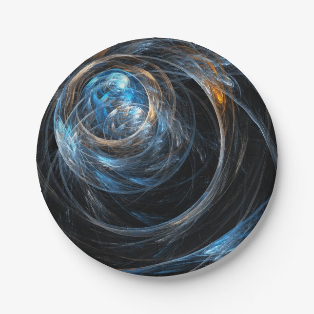 Prato De Papel À volta da Abstrato de Arte Mundial (Frente)