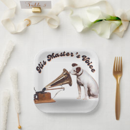 Prato De Papel A Voz do Mestre