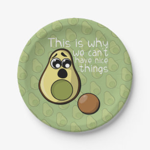 Prato De Papel Abacate bonito eis porque nós não podemos ter