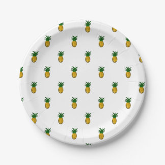 Prato De Papel Abacaxi Dourado Doce