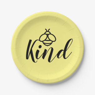 Prato De Papel Abelhas de abelha-de-bumblee design