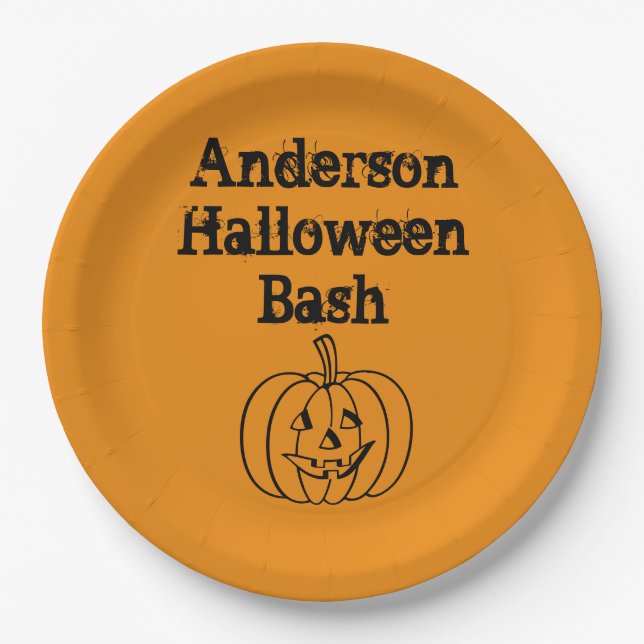 Prato De Papel Abóbora (Frente)