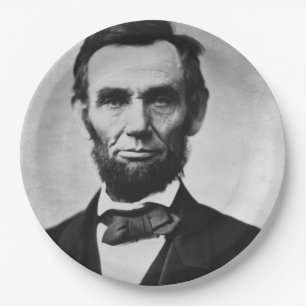Prato De Papel Abraham Lincoln Portrait