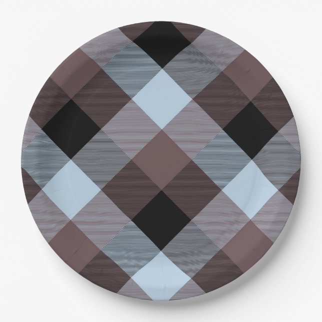 Prato De Papel Abstração Geométrica Quadrada 8 (Frente)