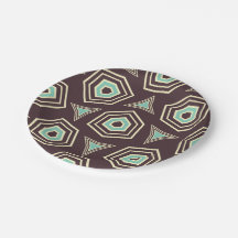 Abstract geometric pattern with layered pentagons 