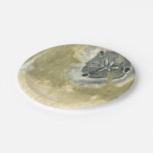 Prato De Papel Abstrato de cabeça de Flor com Textura Plana