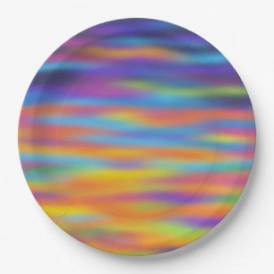 Prato De Papel Abstrato Desert Sunset Sky