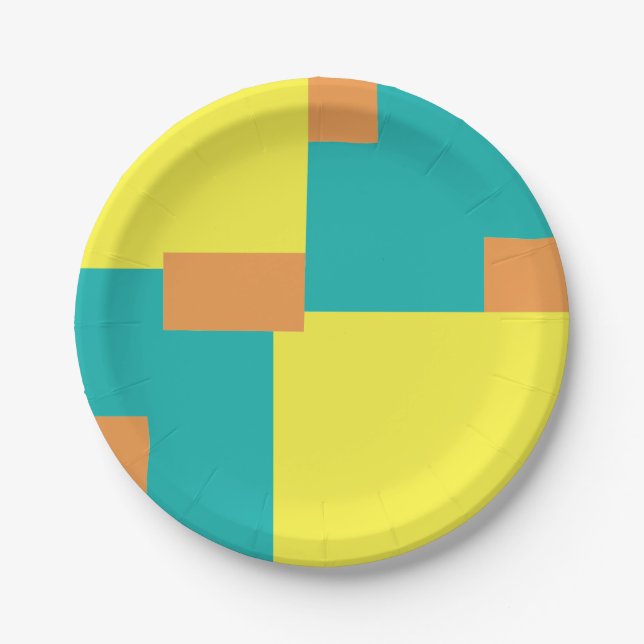 Prato De Papel Abstrato Geométrico 020515 (Frente)