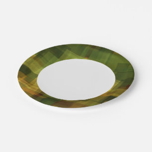 Prato De Papel abstrato geométrico 2art vintage colorido