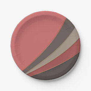 Prato De Papel Abstrato, impressão simples geométrica simples