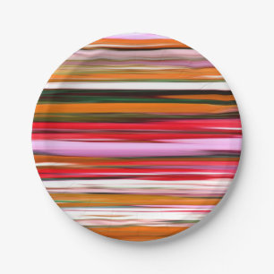 Prato De Papel Abstrato nº 2: Blur laranja