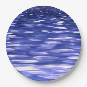 Prato De Papel Abstrato nº 3: Shimmer azul