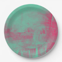 Abstrato pintado com Grunge Rosa e Verde