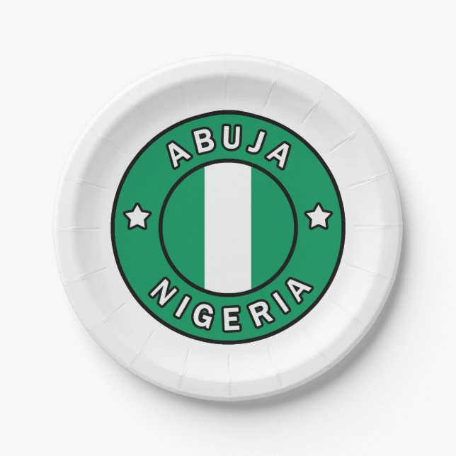 Prato De Papel Abuja Nigéria (Frente)