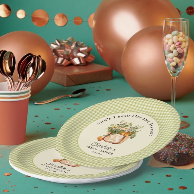 Prato De Papel Acabado de Sair do Mercado de Agricultores Noivado (Múltiplo)