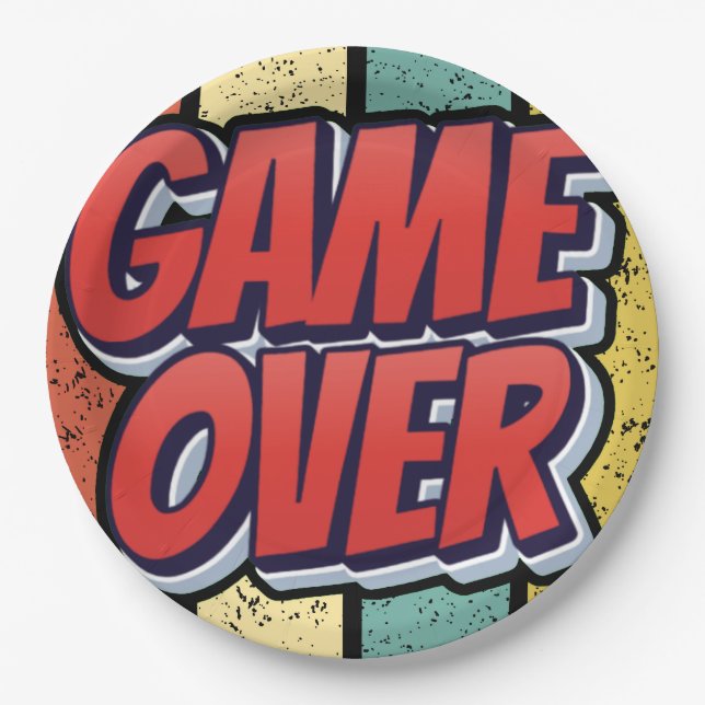 Prato De Papel Acabou o jogo. (Frente)