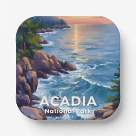 Prato De Papel Acadia National Park | Maine Painting Travel Art