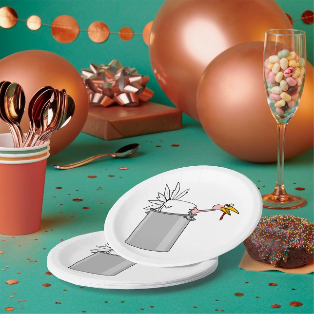 Prato De Papel Ação de Graças Cansou a Turquia no Humor do Pote C (Criador carregado)